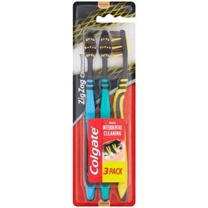 Colgate - Zig Zag Charcoal - Tandenborstels - 3 Stuks