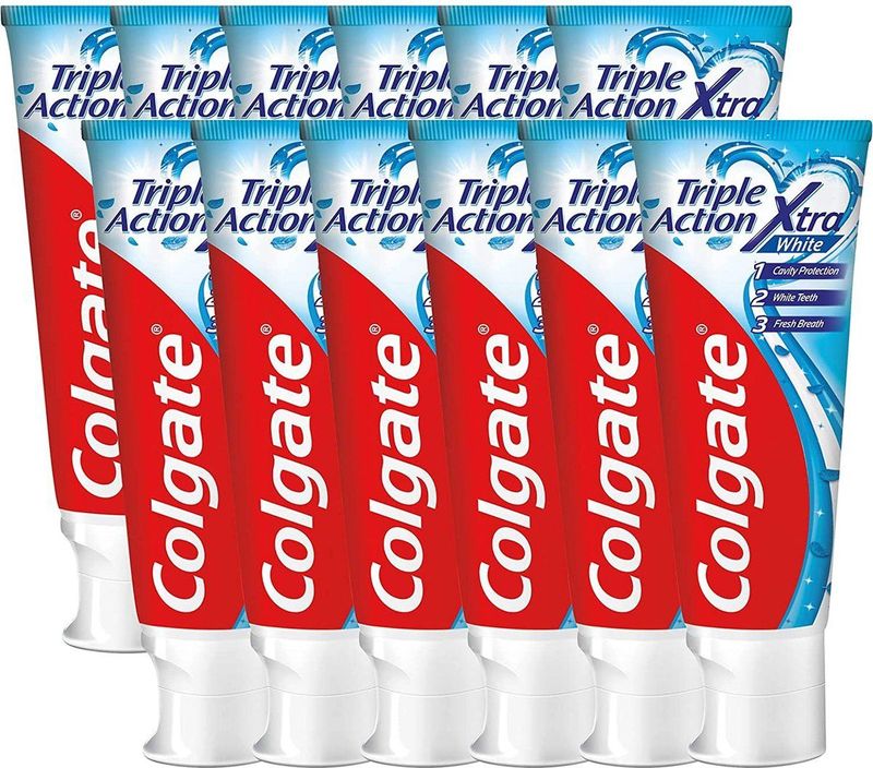 Colgate - Triple Action Whitener - Tandpasta - 12 x 75 ml