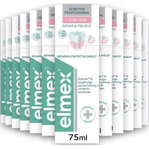 12x Elmex Tandpasta Sensitive Professional Gum Care 75 ml