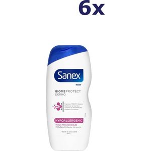 6x Sanex Douchegel - 500ml - biomeprotect dermo hypoallergenic zeer gevoelige huid