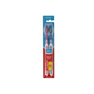 Colgate Tandenborstel Extra Clean Medium set a 2 stuks verschillende Kunststof Colgate Tandenborstel