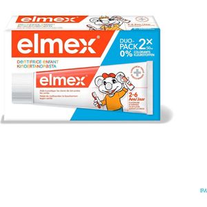 elmex Kindertandpasta 2-6 jaar 2x50ml