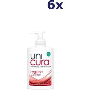 6x Unicura handzeep Hygiene (250 ml)