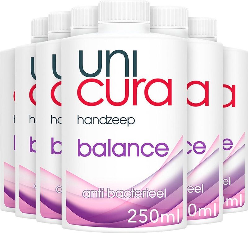 6x Unicura Vloeibare Zeep Navulling Balans 250ml