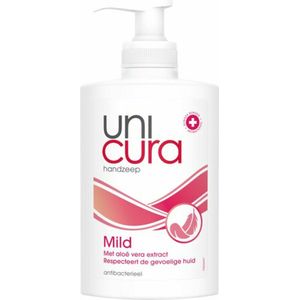 6x UNICURA ZEEP VLOEIBAAR POMP MILD 250ml