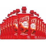 Ajax allesreiniger fete des fleurs rode bloemen 12x1250ml - 8718951475502