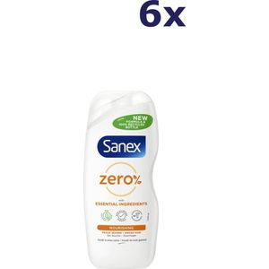 Sanex - Zero% Nourishing - Douchegel - 6 x 500ml - Veganistisch