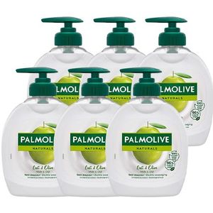 Palmolive Naturals Handzeep Melk & Olijf - 6 x 300ml - Voordeelverpakking