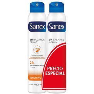 Deodorant Spray Sanex Sensitive 2 Stuks 200 ml