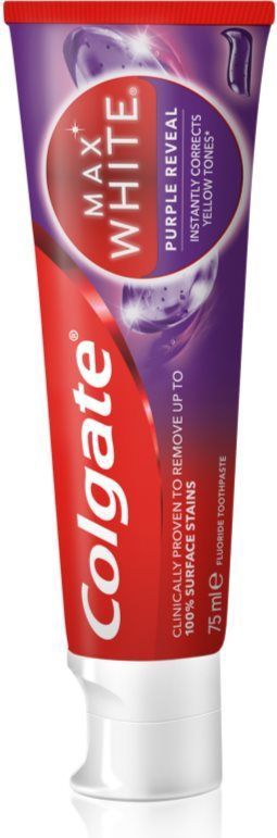 Colgate - Max White Purple Reveal - Tandpasta - Paars - 75 ml