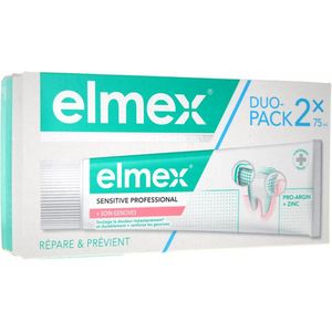 Elmex Sensitive Professional + Tandvleesverzorging Set van 2 x 75 ml