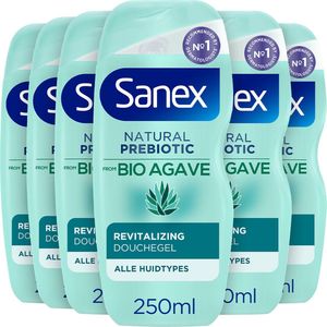SANEX Biologische douche Agave, vitaliserend, 250 ml, 6 stuks