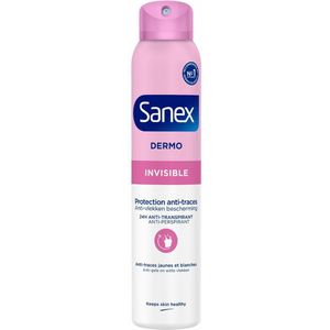 Sanex Deodorant Spray Dermo Invisible - 6 x 200 ml - Voordeelverpakking