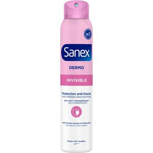 Sanex - Dermo Invisible - Deodorant Spray - 200 ml - Zonder Witte Strepen