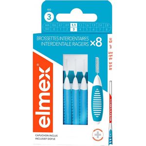 Elmex - Interdentale Ragers - Blauw - 8 Stuks - ISO Maat 3