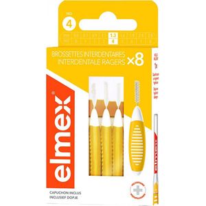 Elmex Interdentale Ragers 1,3 mm – Maat 4 Geel | 8 stuks