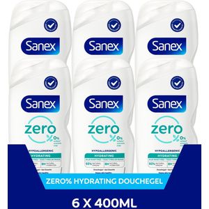 Sanex - Douchegel Zero% - Hydraterend - 400ml - Biologisch Afbreekbaar