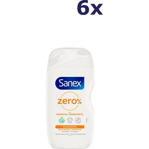 6x Sanex Douchegel - 400ml - Zero - Nourishing