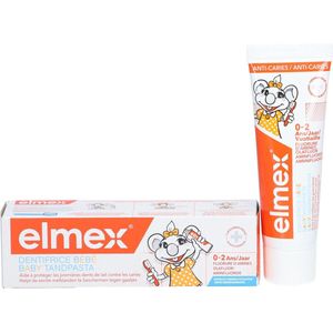 elmex - Babytandpasta - 0-2 Jaar - 1000 ppm Fluoride - Vegan