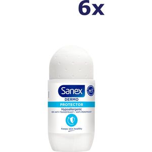 6x Sanex Deodorant Roller Dermo Protector 50 ml
