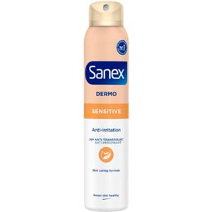 Sanex - Dermo Gevoelig Deodorant Spray - Anti-Irritatie - 24h Bescherming