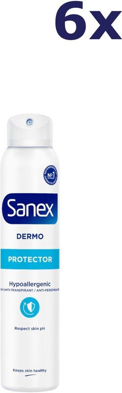 Sanex - DermoProtector Hypoallergenic - Deodorant - 6x150ml