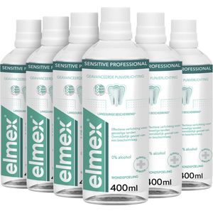 6x Elmex Mondspoeling Sensitive Professional 400 ml