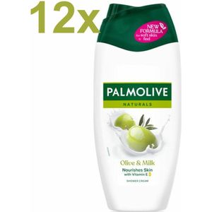 12x Palmolive Douchecréme Naturals Olijf & Melk 250 ml