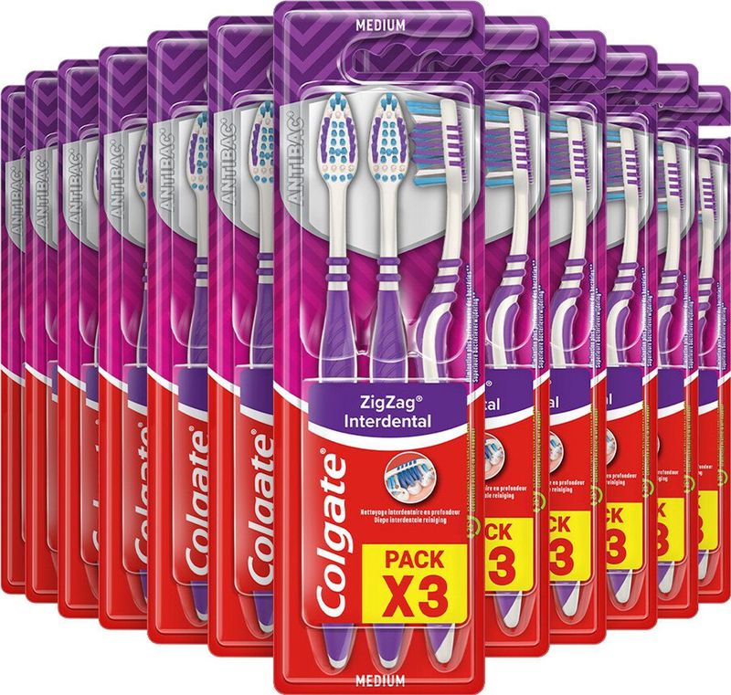 Colgate - ZigZag - Tandenborstel - 3 Stuks