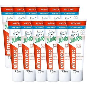 12x Elmex Junior (5-12 Jaar) Gel-Tandpasta 75 ml