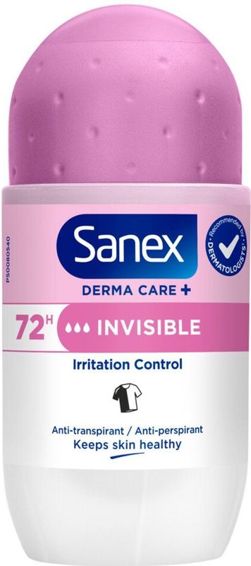 Sanex - Derma Care+ Invisible - Roll-on Deodorant - 53 ml