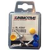 Schroeven - Kentekenplaat - Geel-Blauw - Zelftap - Set van 4