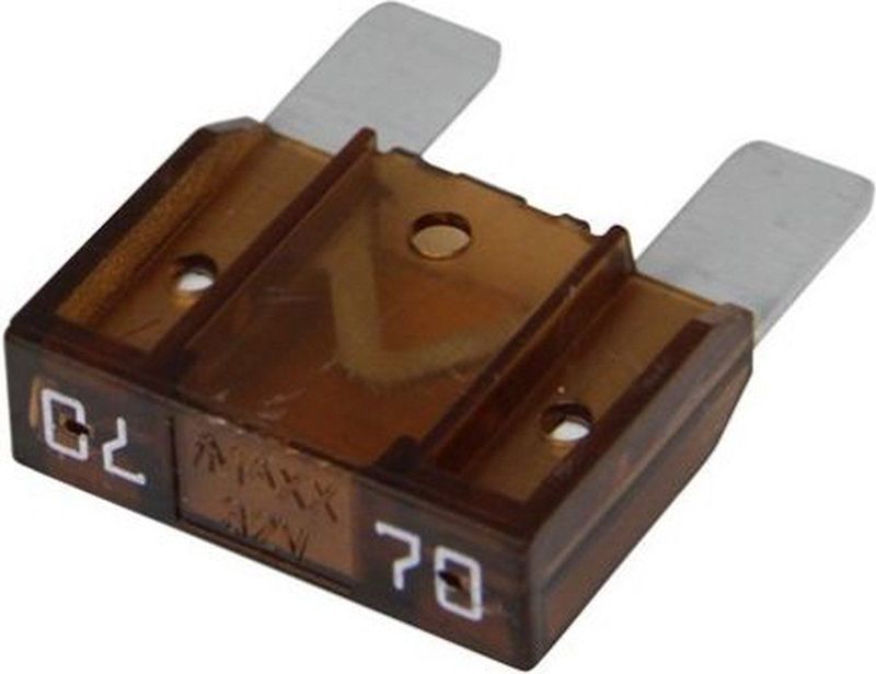 Sinatec - Steekzekering - Bruin - Zelfdovend Transparant Plastic - 70 A