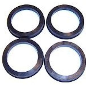 Sinatec Centreerringen 70.1->57.1mm Zwart 4 Stuks