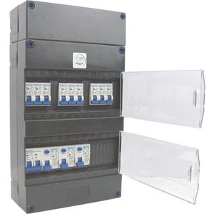 Gacia - Groepenkast 1 Fase - 9 Eindgroepen - Slagvast - IP 40