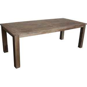 HSM Collection HSM Collection-Ronde Salontafel Kruispoot-80x80x45-Bruin-Mango