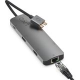 Linq - D2 Pro Hub - USB-C Hub - Zwart - Aluminium