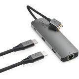 Linq - D2 Pro Hub - USB-C Hub - Zwart - Aluminium