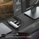 Linq - D2 Pro Hub - USB-C Hub - Zwart - Aluminium