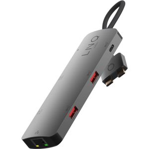 LINQ Connects 7-in-2 USB-C Multiport Hub Geschikt voor MacBook – Met MST, HDMI, USB 3.0 en SD-Kaartlezer