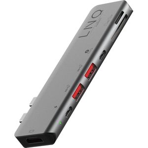 Linq byELEMENTS Macbook Multiport TB Hub 7in2 Pro USB C - Grijs
