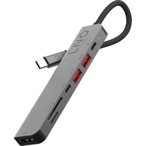 Linq byELEMENTS USB-C 6-in-1 Pro Multiport Hub Station voor notebooks en macbook