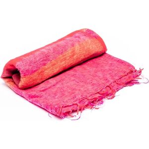 Meditatiedeken XL rood/roze