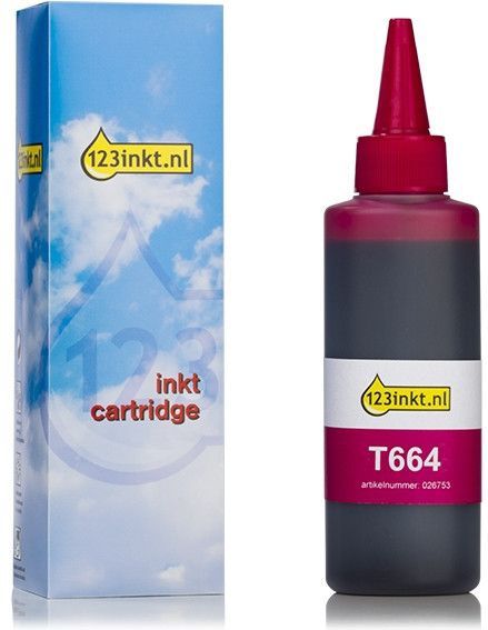 Inktfles - Magenta - 100 ml - Geschikt voor Epson EcoTank Printers