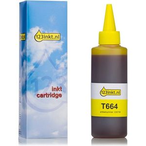 Inktfles - Geel - 100 ml - Geschikt voor Epson EcoTank
