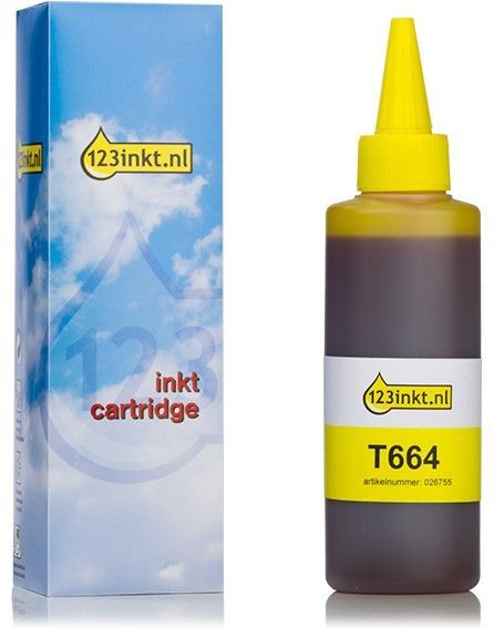 Inktfles - Geel - 100 ml - Geschikt voor Epson EcoTank