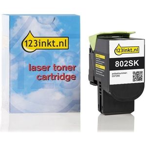 Lexmark 802SK (80C2SK0) toner zwart (123inkt huismerk)