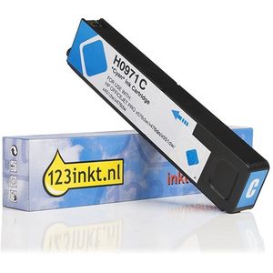 123inkt - HP 971 Cartridge - Cyaan - Pigment Inkt - Inhoud 215 ml