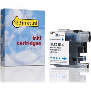Inktcartridge - Cyaan - 15,6 ml - Geschikt voor Brother LC-22EC