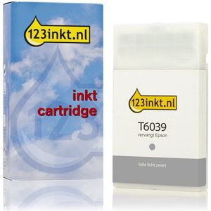 Epson T6039 inktcartridge licht licht zwart hoge capaciteit (123inkt huismerk)